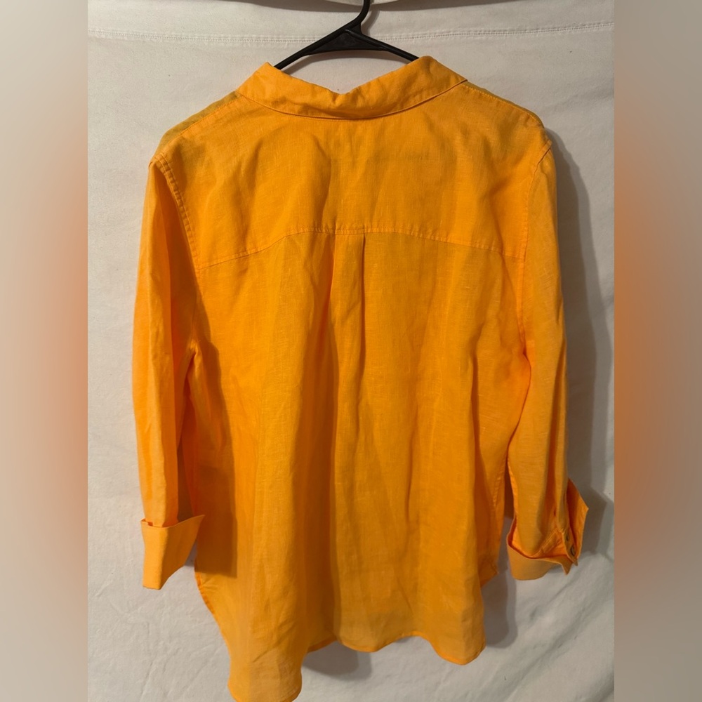 Orange Button-Up Top - Picture 3 of 3